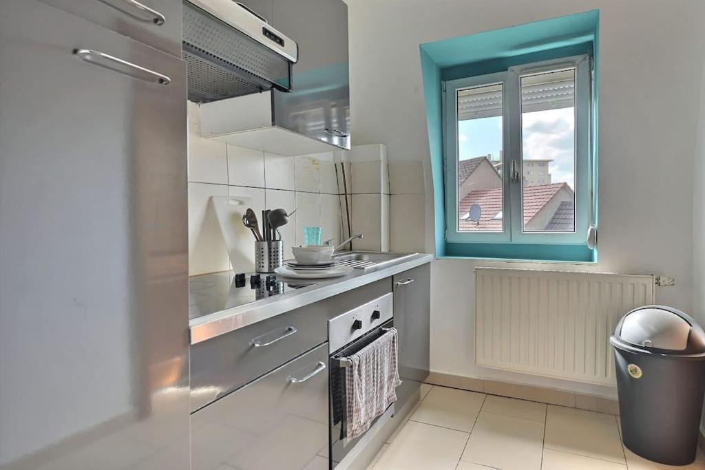 Appartement Charmant Tres Proche Centre-Ville, Parking Gratuits, Mulhouse Centre ภายนอก รูปภาพ